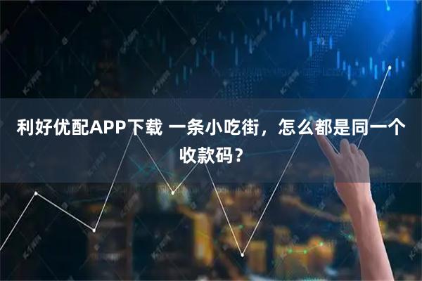 利好优配APP下载 一条小吃街，怎么都是同一个收款码？